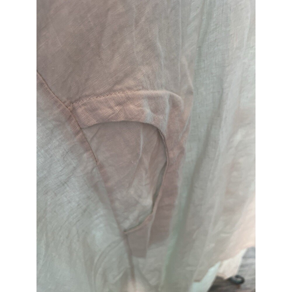 Diverse Italia Plus Size Ivory Linen Tunic Cowl Neck Brand New Size XL To XXXL - Picture 5 of 7